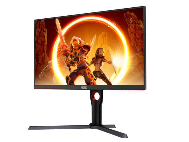 AOC Q27G3XMN 27 inch Mini LED QHD gaming monitor on white background