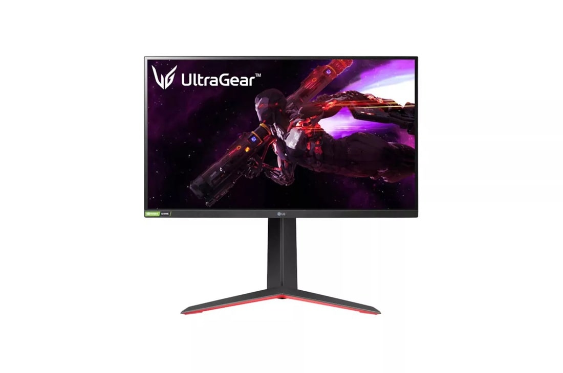 LG 27GP850-B UltraGear 27 inch QHD Nano IPS gaming monitor front view