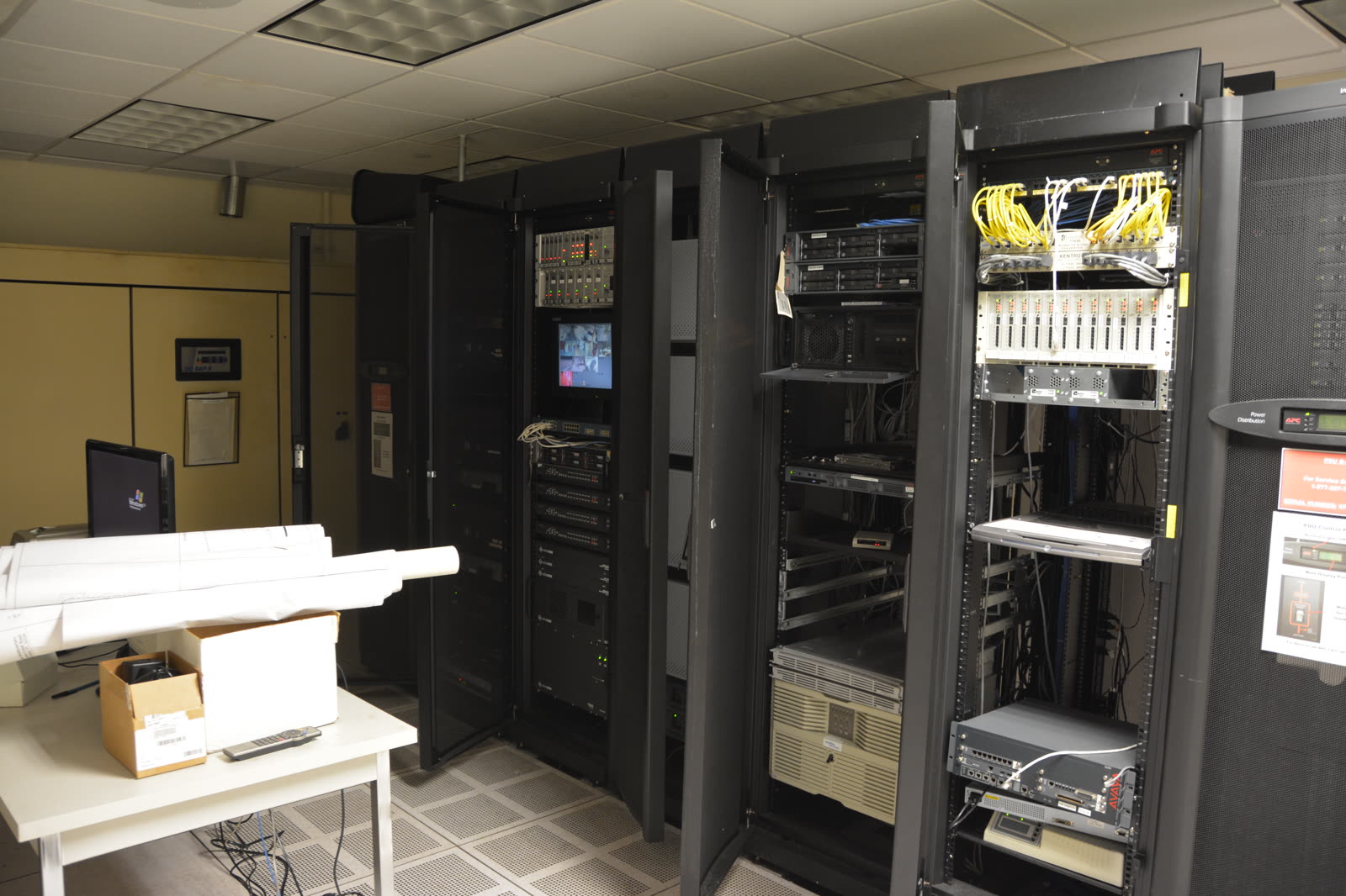 Server room housing the kind of infrastructure used to train large AI models