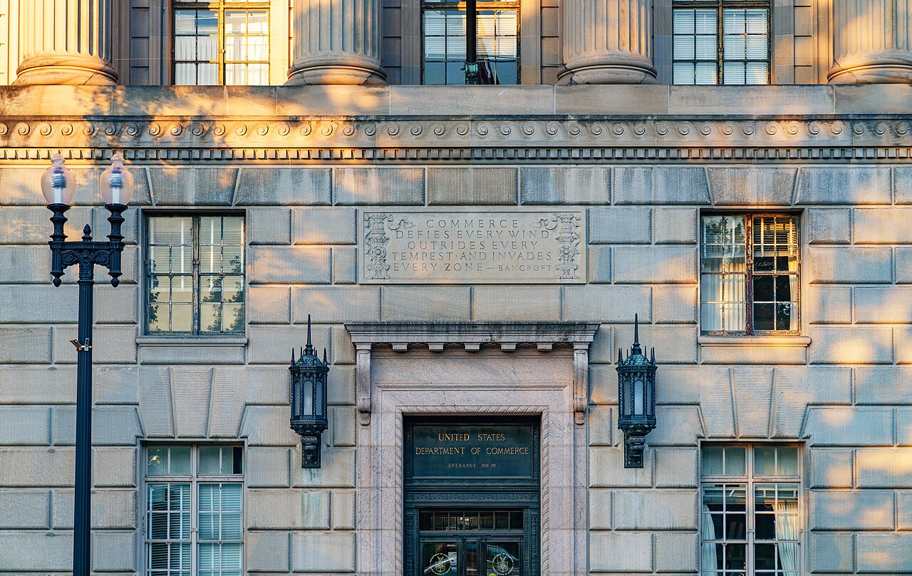 US Department of Commerce building — export control directive