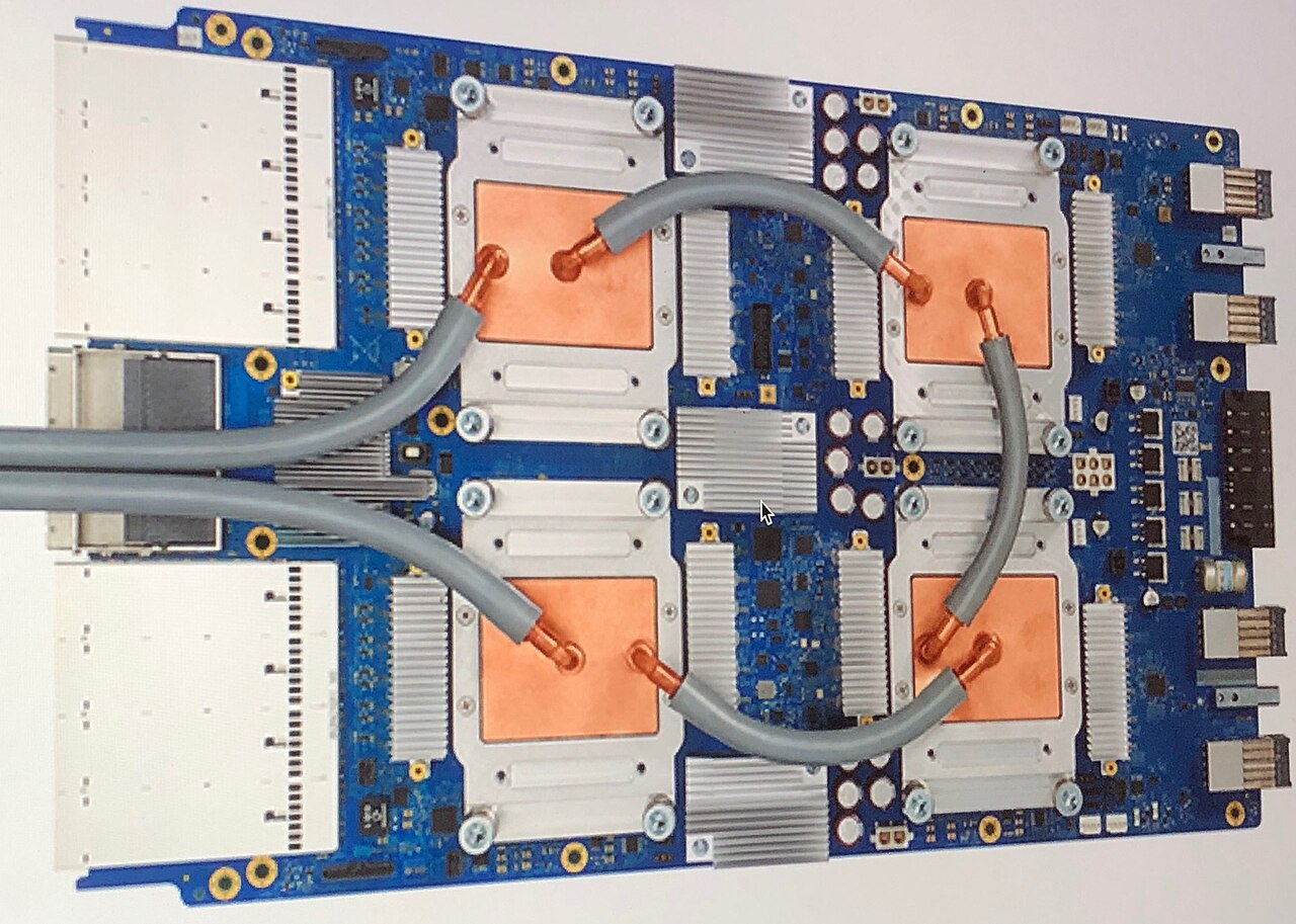 anthropic overtakes openai revenue - Google Tensor Processing Unit hardware board