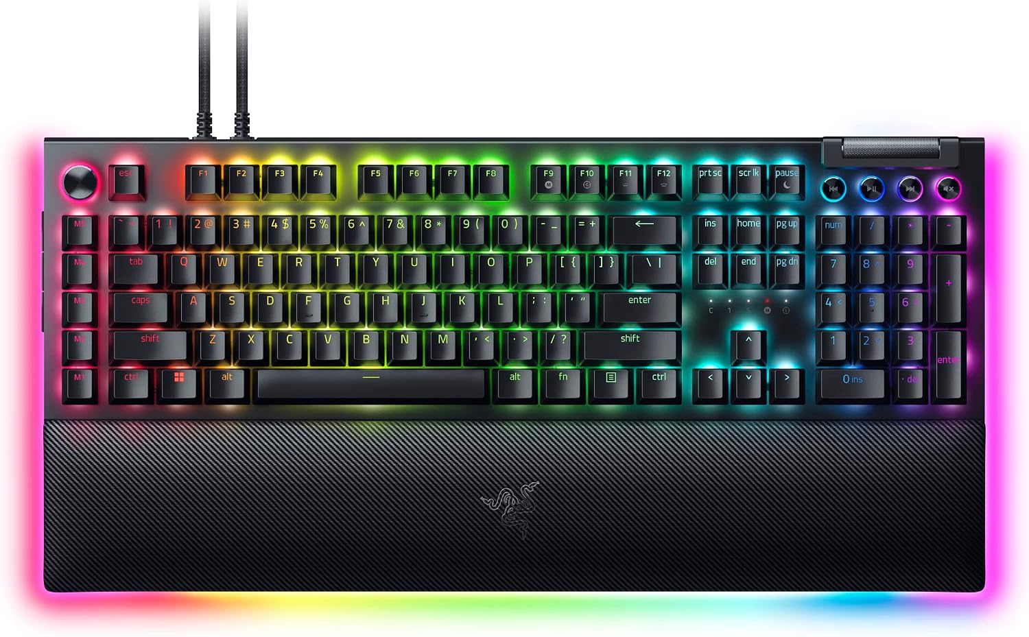 Razer BlackWidow V4 Pro mechanical gaming keyboard with command dial