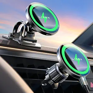 best wireless chargers 2026 — LISEN MagSafe car mount charger
