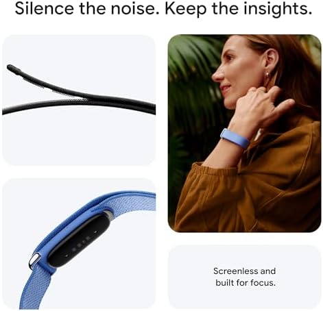 Google Fitbit Air lifestyle photo — screenless and built for focus