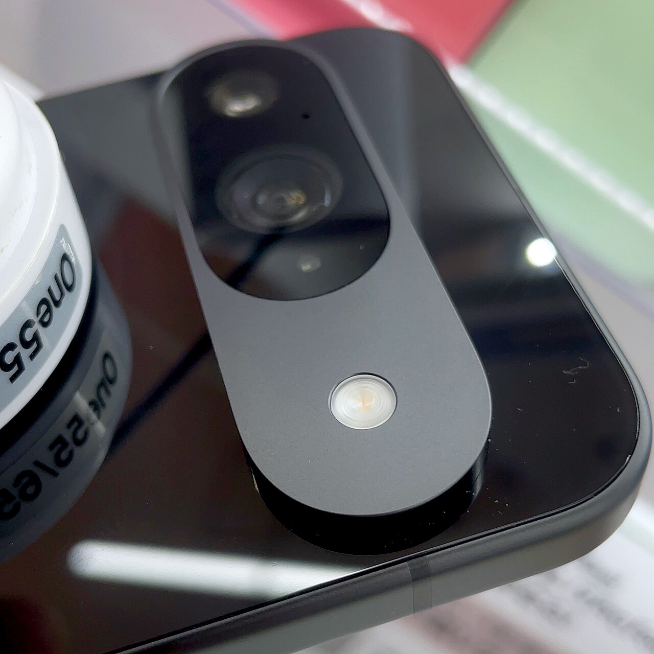 pixel 11 launch event pixel glow - camera bar flashlight spot close-up