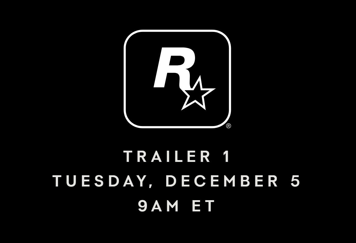 GTA 6 trailer 3 release date - Rockstar Games official trailer date announcement graphic