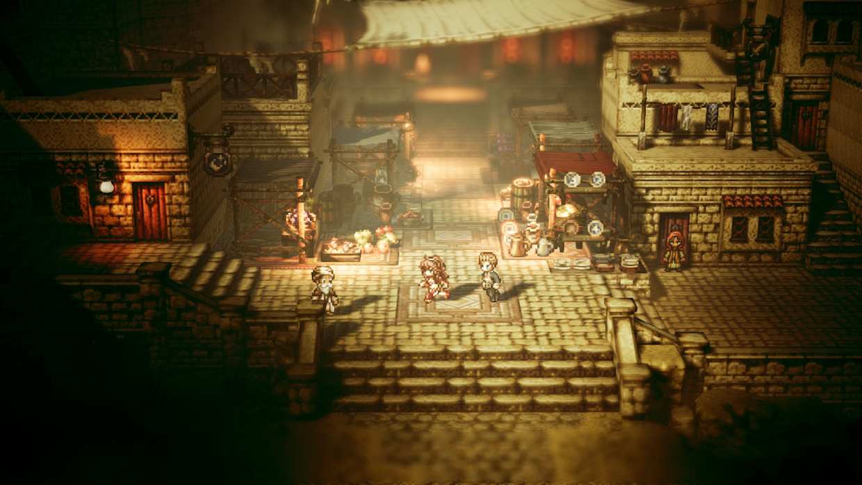 Octopath Traveler Switch 2 port HD-2D gameplay screenshot