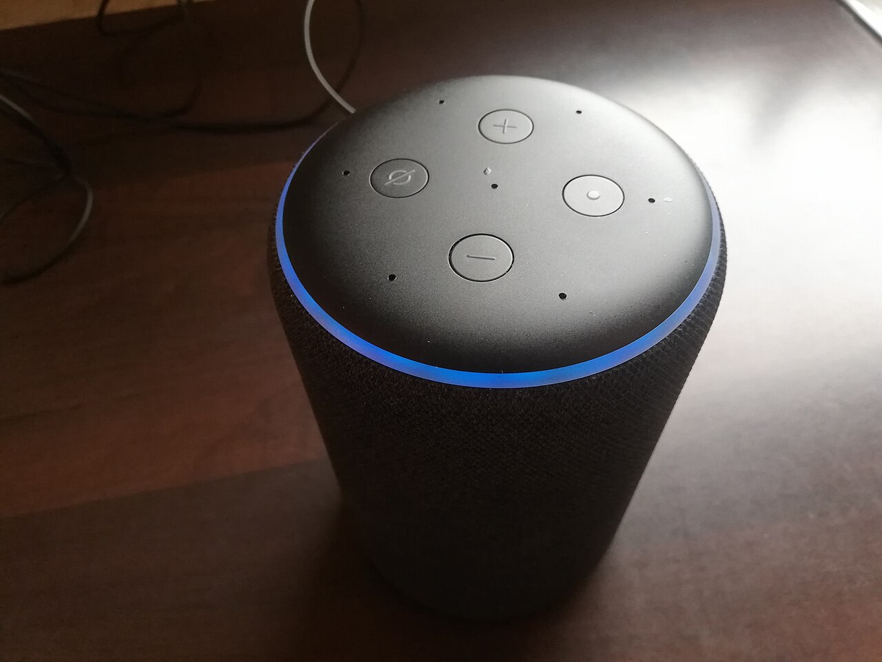 Amazon Echo smart speaker — one of the AI companion speaker's reported rivals