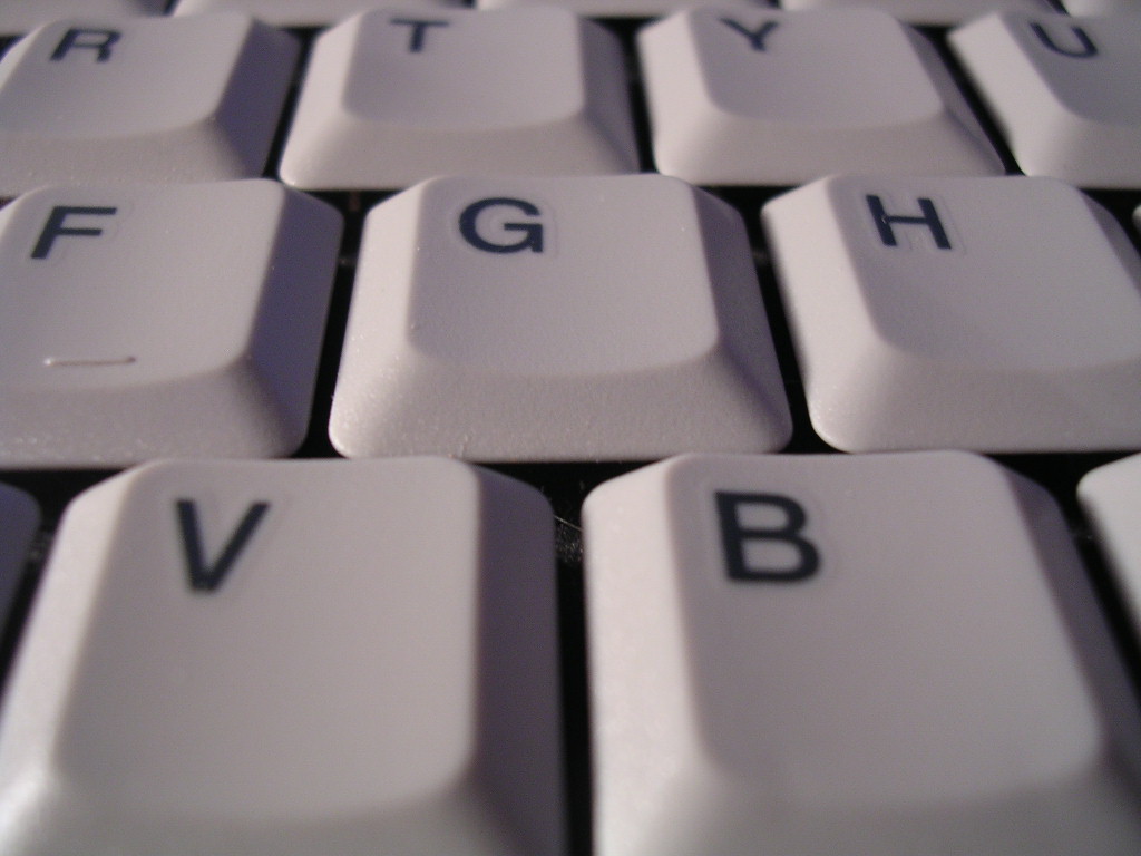 Close-up of a computer keyboard