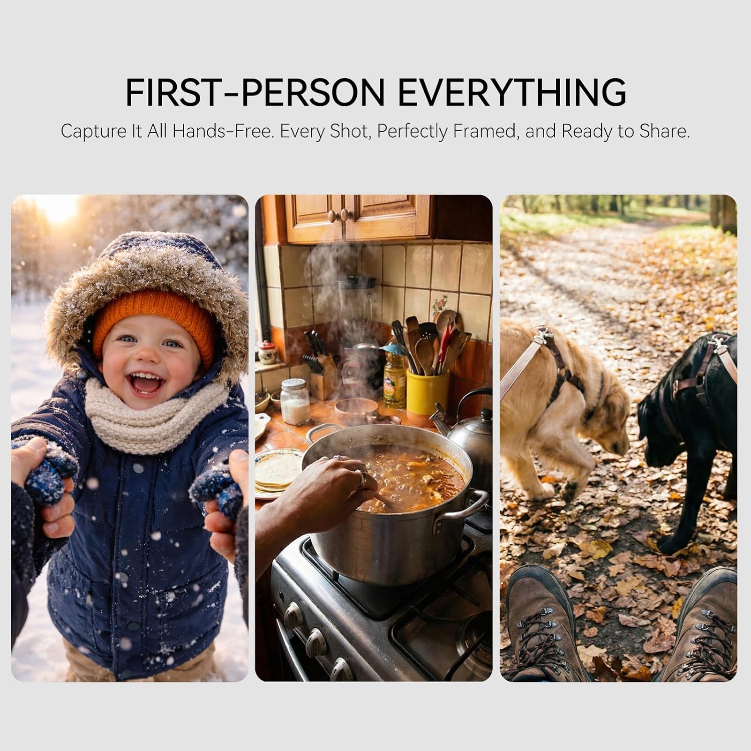 Rokid AI Glasses Style hands-free first-person capture