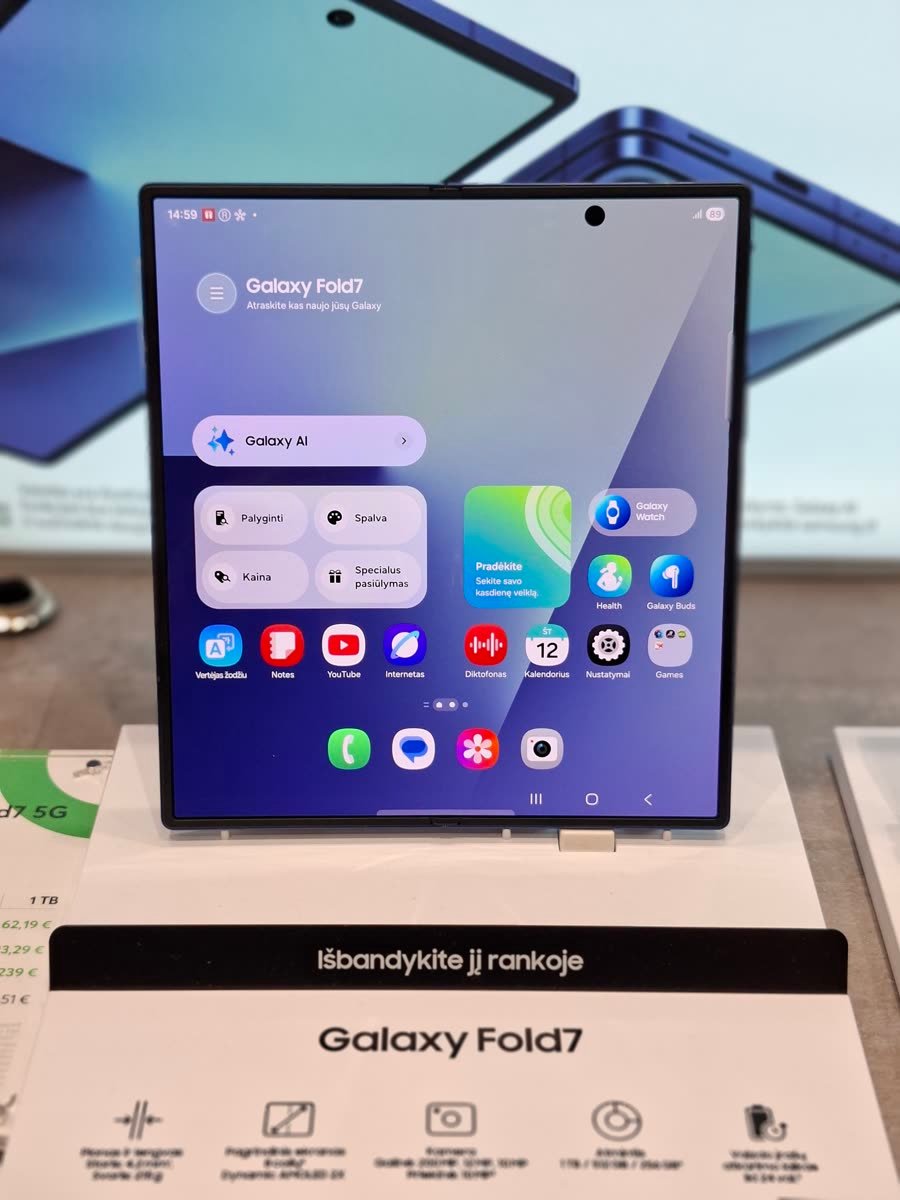 Samsung Galaxy Z Fold 7 unfolded — example of a book-style foldable phone