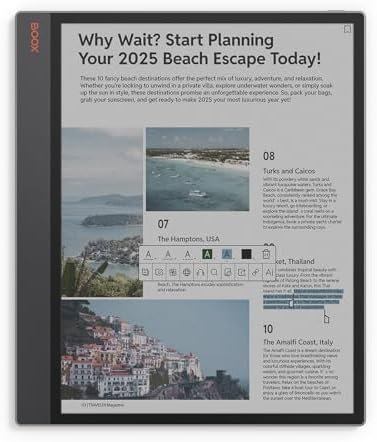 best e ink tablets 2026 — Onyx BOOX Tab XC 13.3 inch