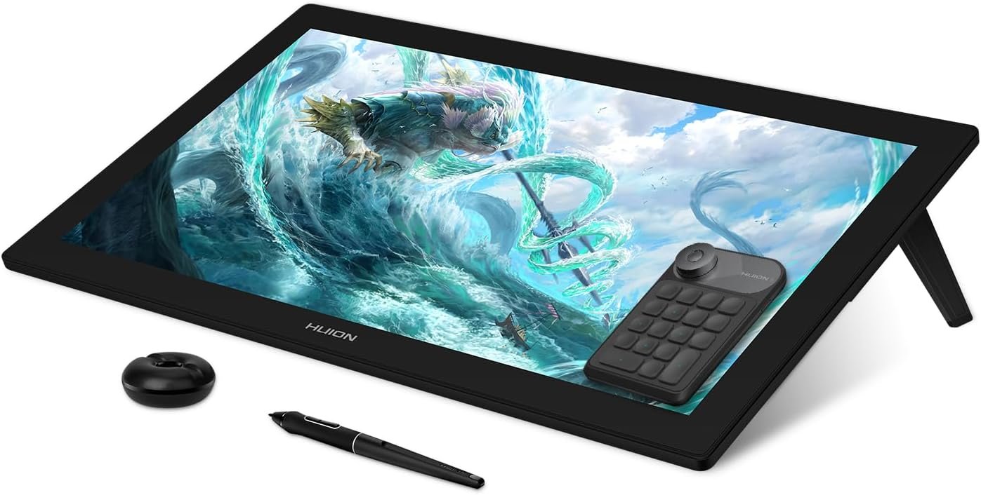 HUION Kamvas Pro 24 4K UHD professional pen display tablet