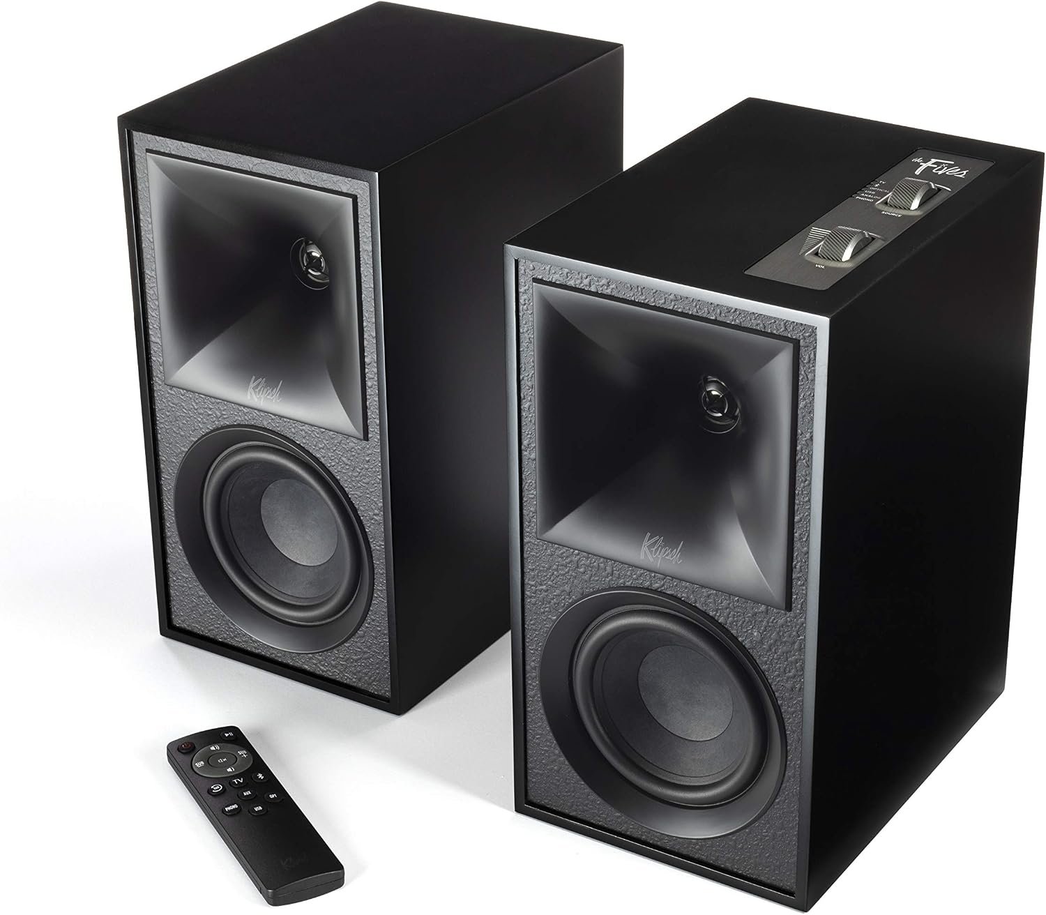 best hi-fi speakers 2026 — Klipsch The Fives powered bookshelf speakers