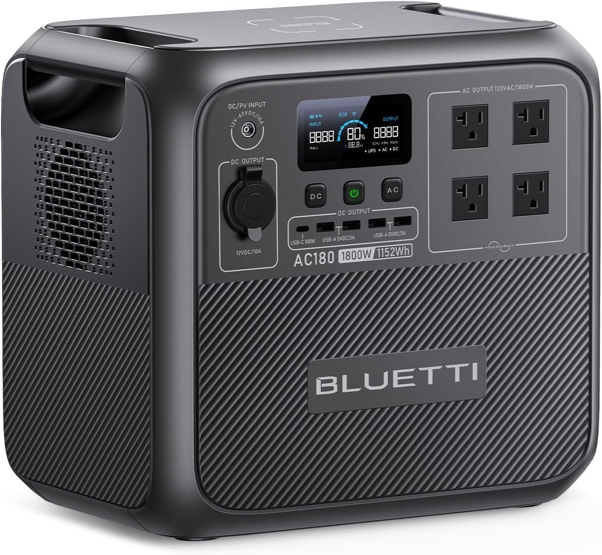 best portable power station — BLUETTI AC180