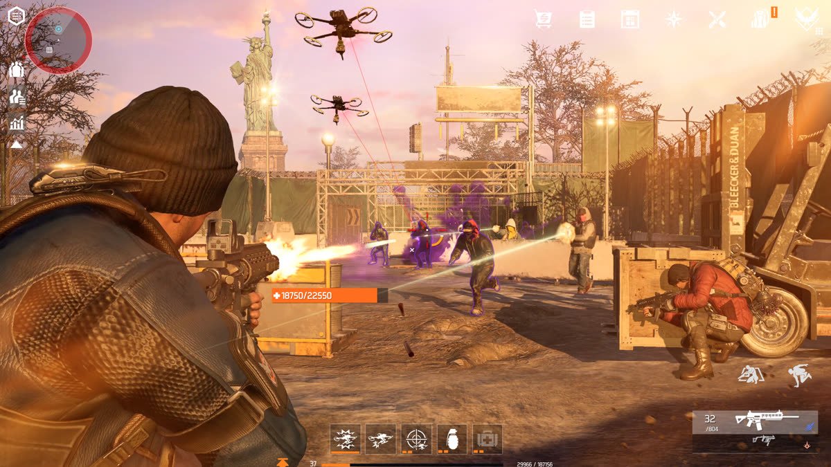 the division resurgence steam release -- gameplay screenshot near the Statue of Liberty